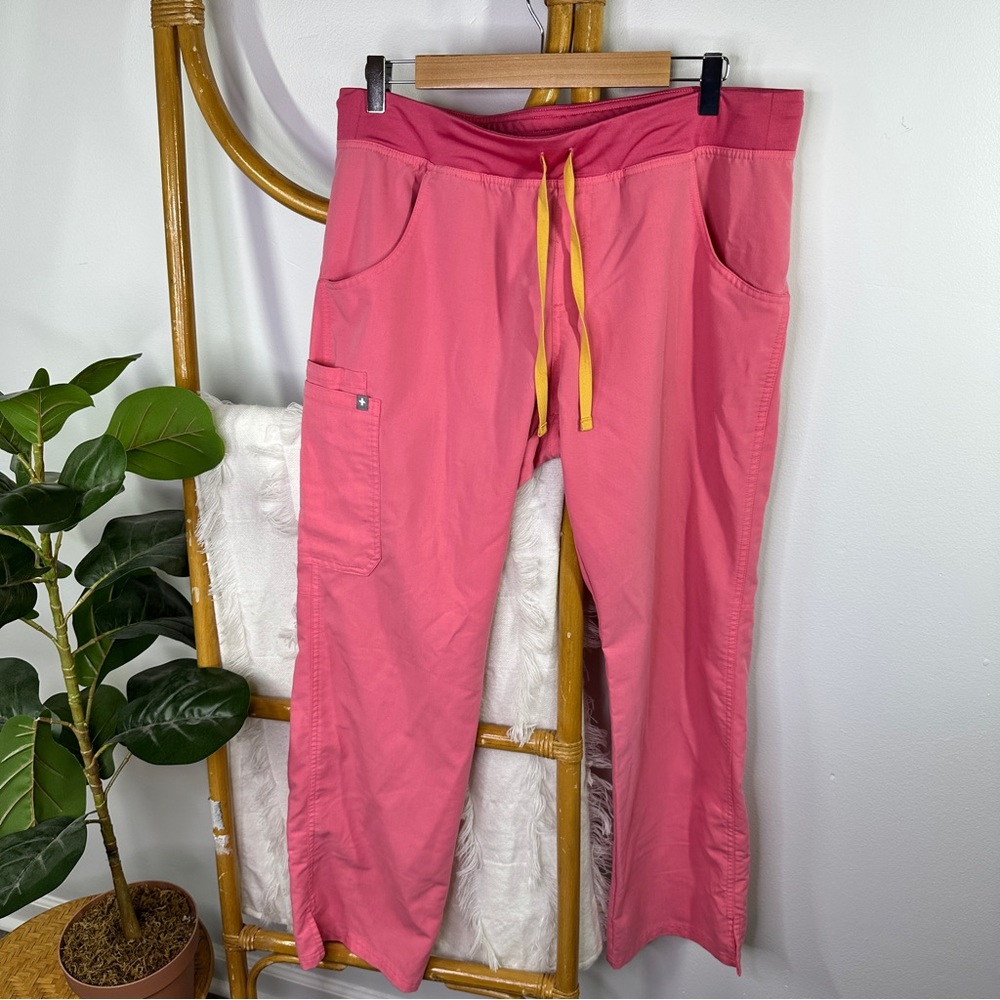 Figs Pink Scrub Pants sz L